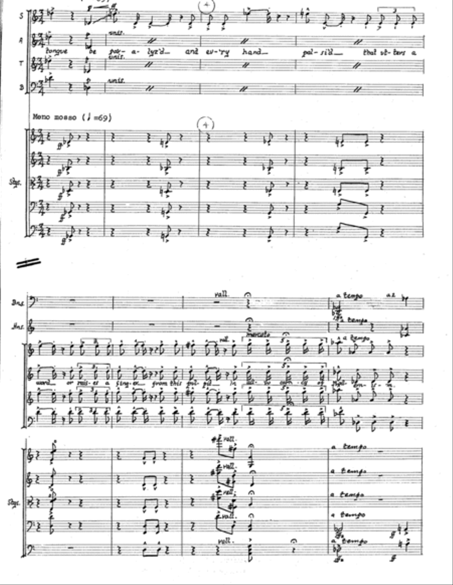 The American Mercury (Additional Full Score) Choir scores gallery preview page 17