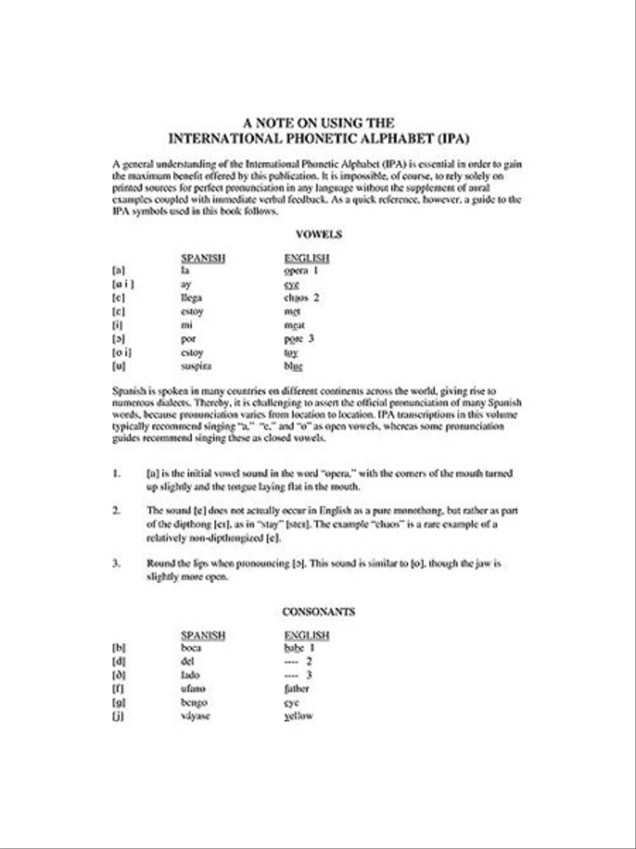 Favorite Spanish Art Songs High Voice scores gallery preview page 3