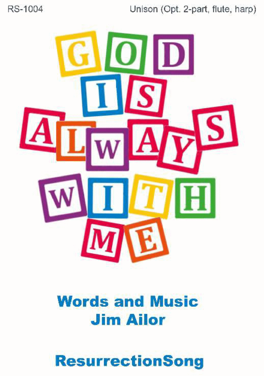 God Is Always with Me OCTAVO (Opt. 2-part, Flute & Harp) 2-Part scores gallery preview page 1