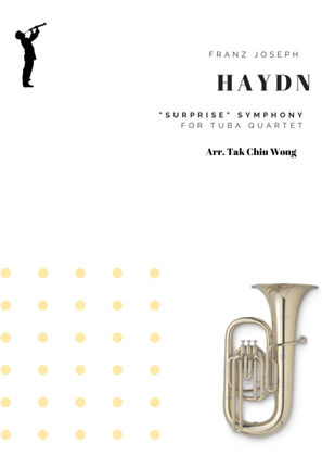 Book cover for "Surprise" Symphony for Tuba Quartet