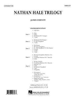 Nathan Hale Trilogy - Conductor Score (Full Score)