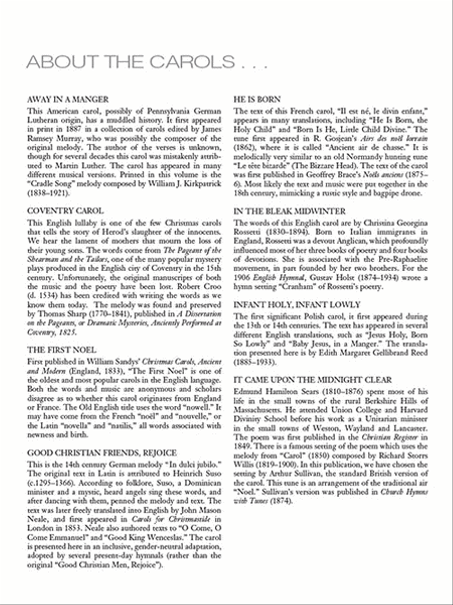 15 Easy Christmas Carol Arrangements - High Voice High Voice scores gallery preview page 3