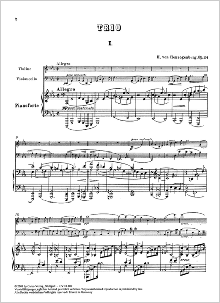 Piano Trio No. 1 in C minor