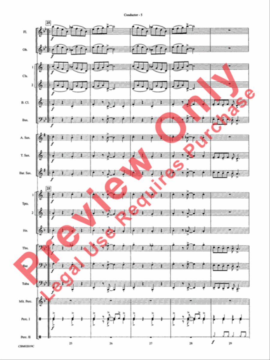 Chattanooga Choo Choo Concert Band scores gallery preview page 8