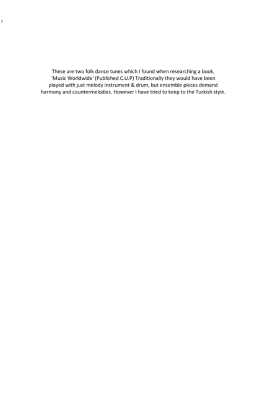 Two Turkish Dances Flute scores gallery preview page 2