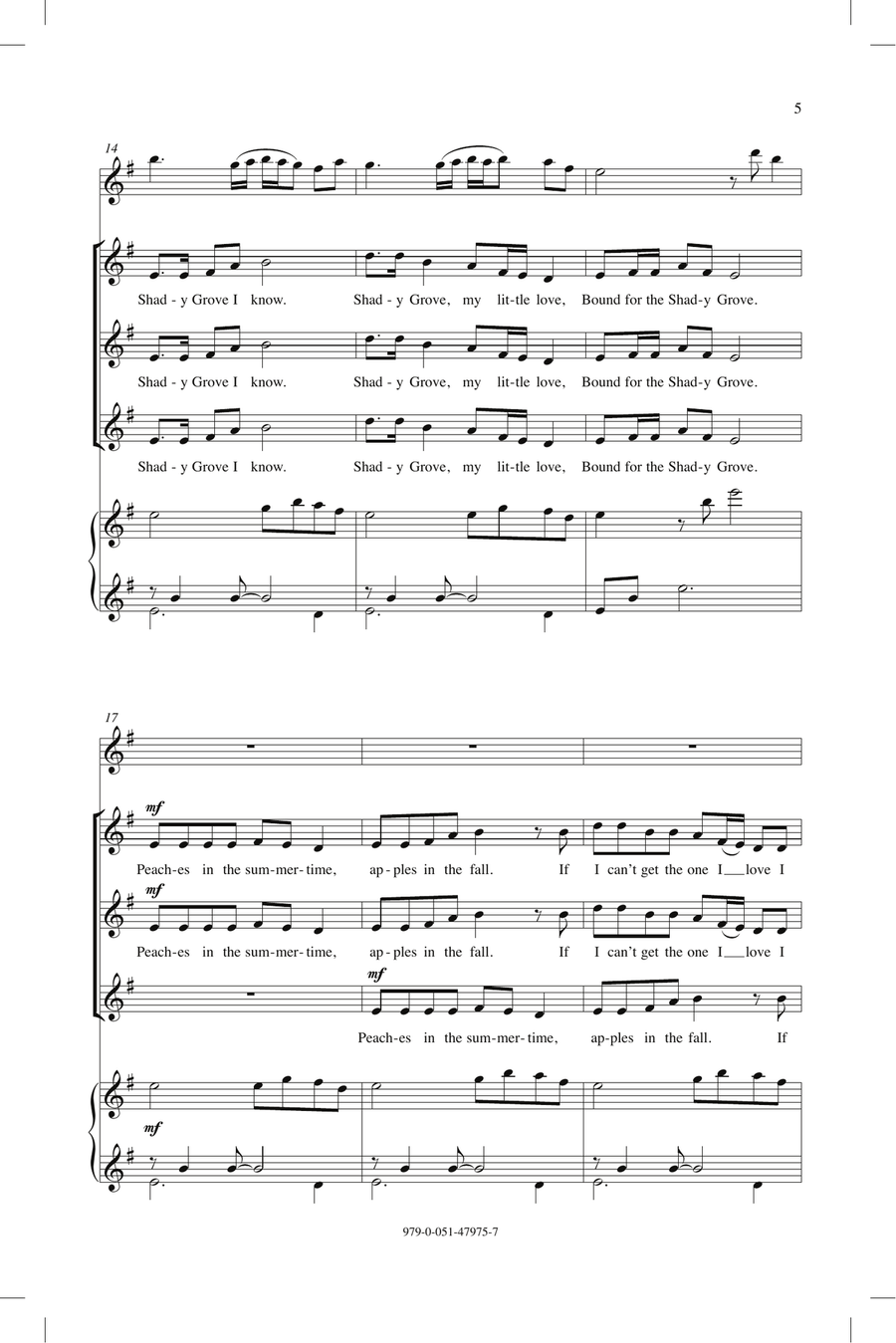 Shady Grove (with The Cuckoo) SSA scores gallery preview page 3