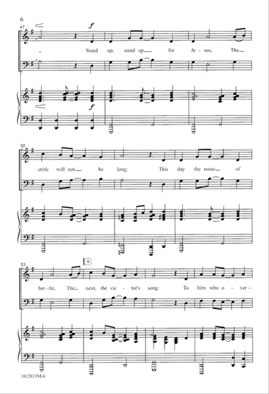 Stand Up Stand Up 4-Part scores gallery preview page 6