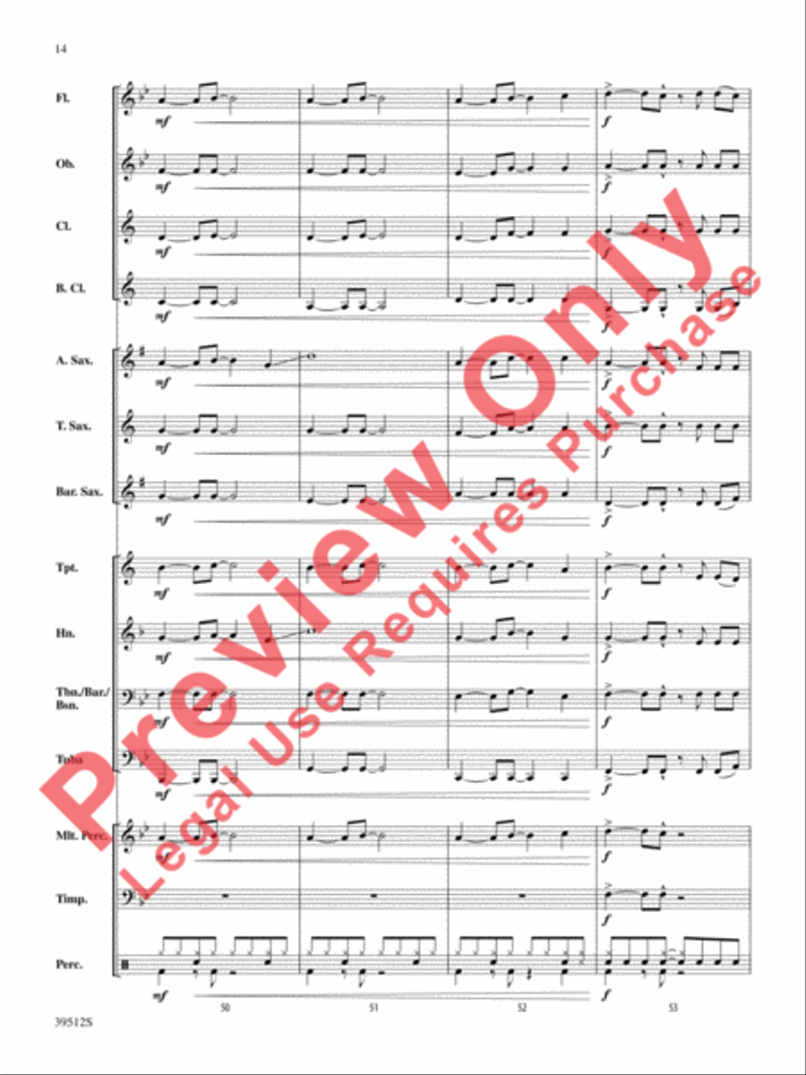 Dumb Love Dumb Love Concert Band scores gallery preview page 15