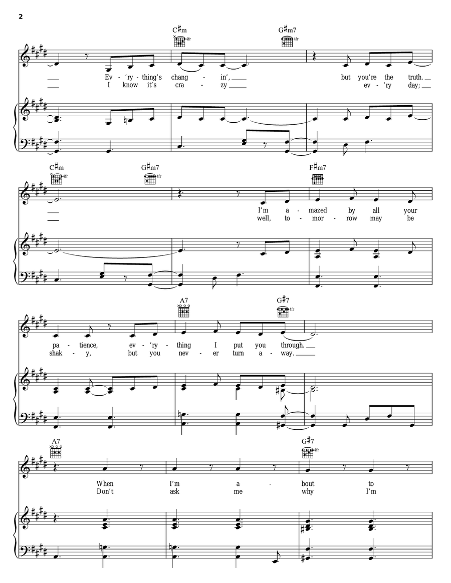 Save Me From Myself Piano, Vocal, Guitar scores gallery preview page 2