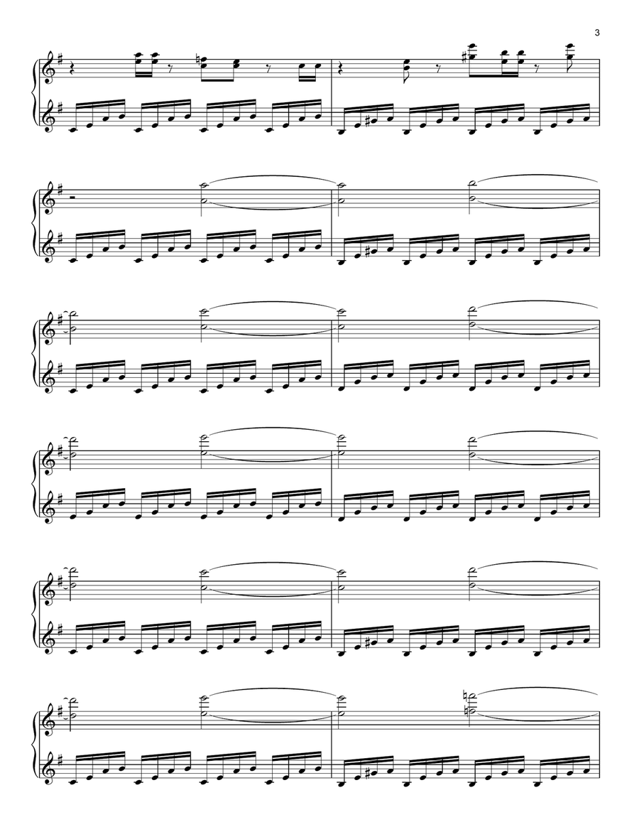 Whispers (from My Brilliant Friend) Piano Solo scores gallery preview page 3