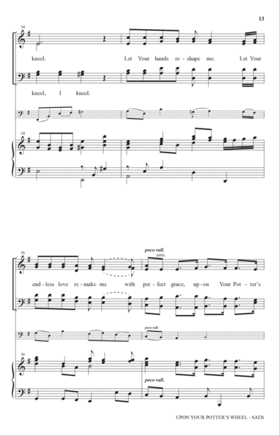 Upon Your Potter's Wheel 4-Part scores gallery preview page 12