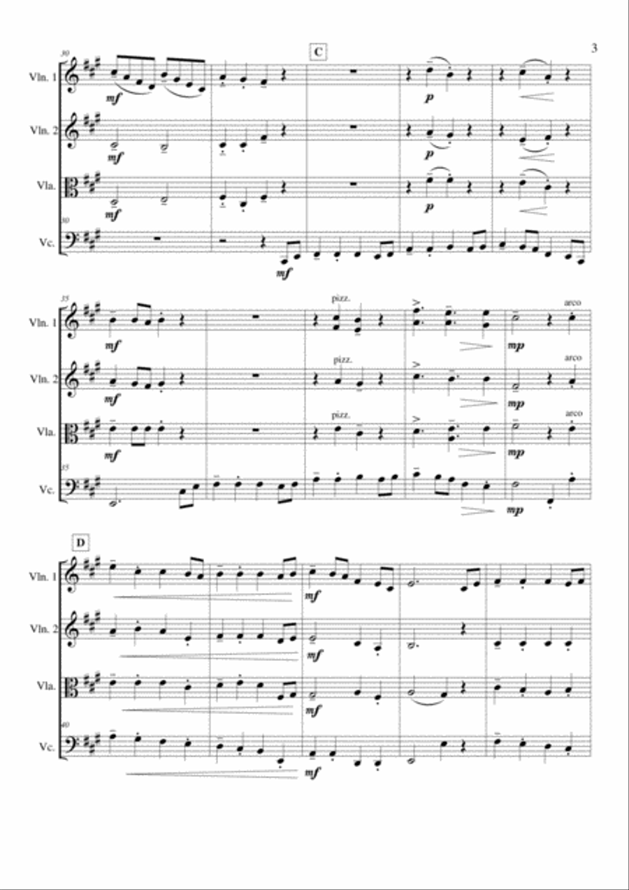 Star of the County Down Star of the County Down String Quartet scores gallery preview page 3