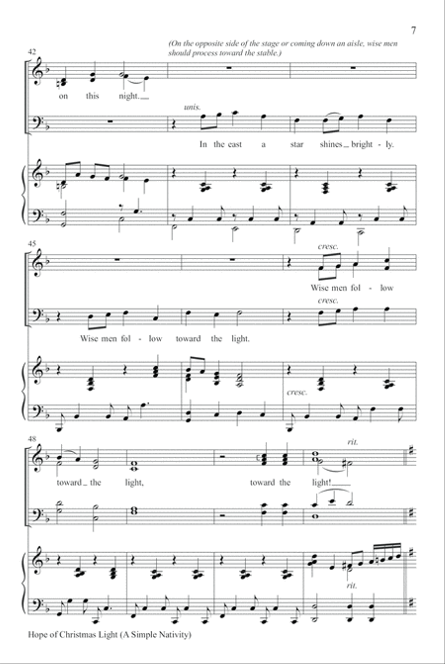 Hope of Christmas Light 4-Part scores gallery preview page 6