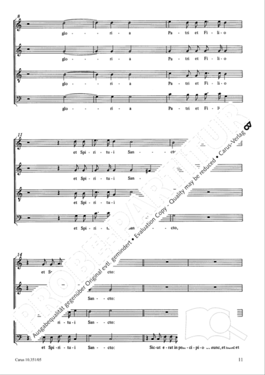Magnificat 4-Part scores gallery preview page 12
