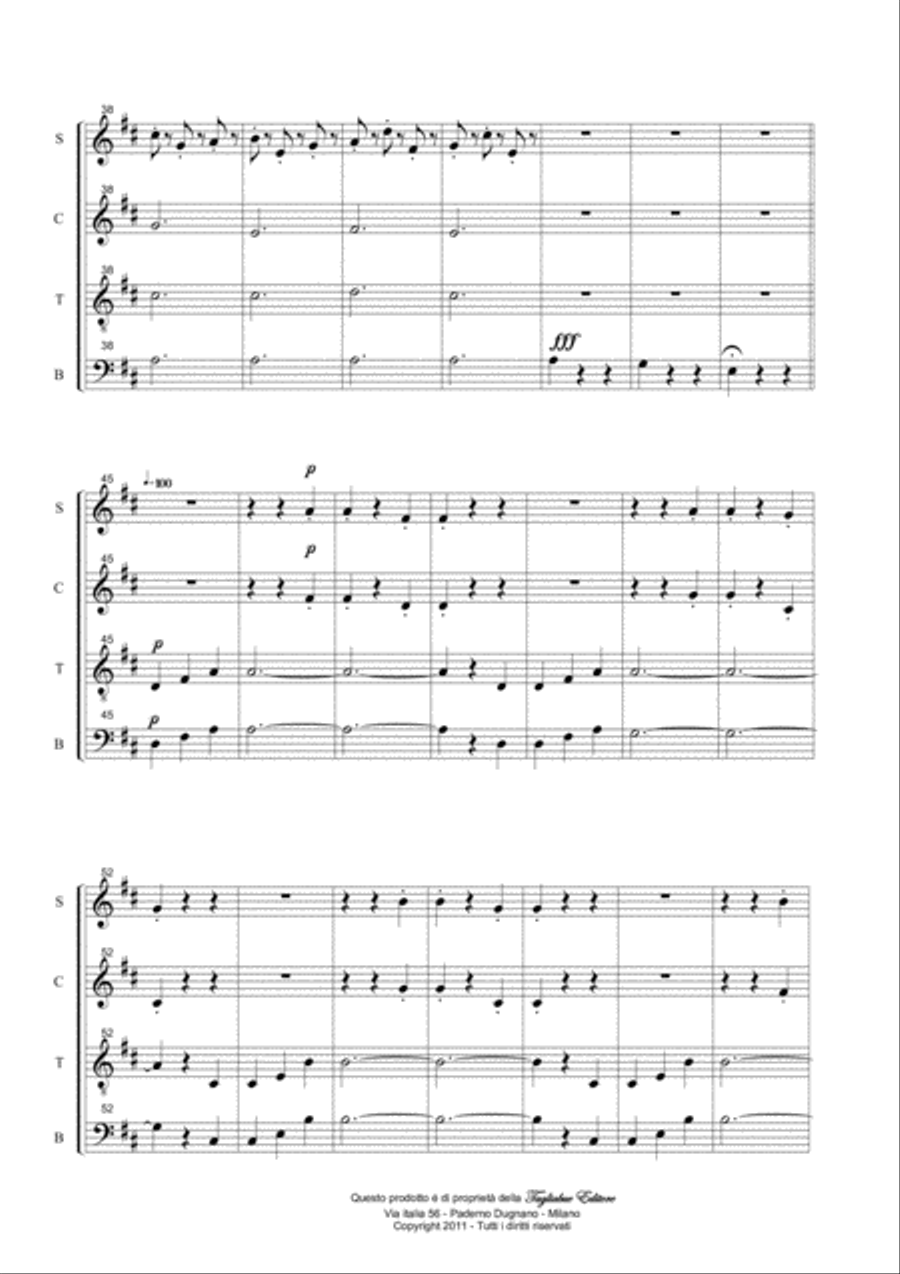 An der schönen blauen Donau - Arr. for SATB Choir 4-Part scores gallery preview page 4