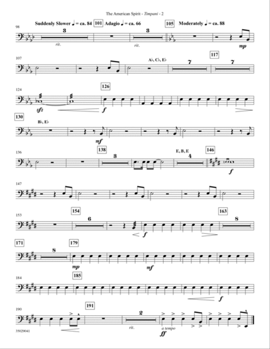 The American Spirit - Timpani Choir scores gallery preview page 2
