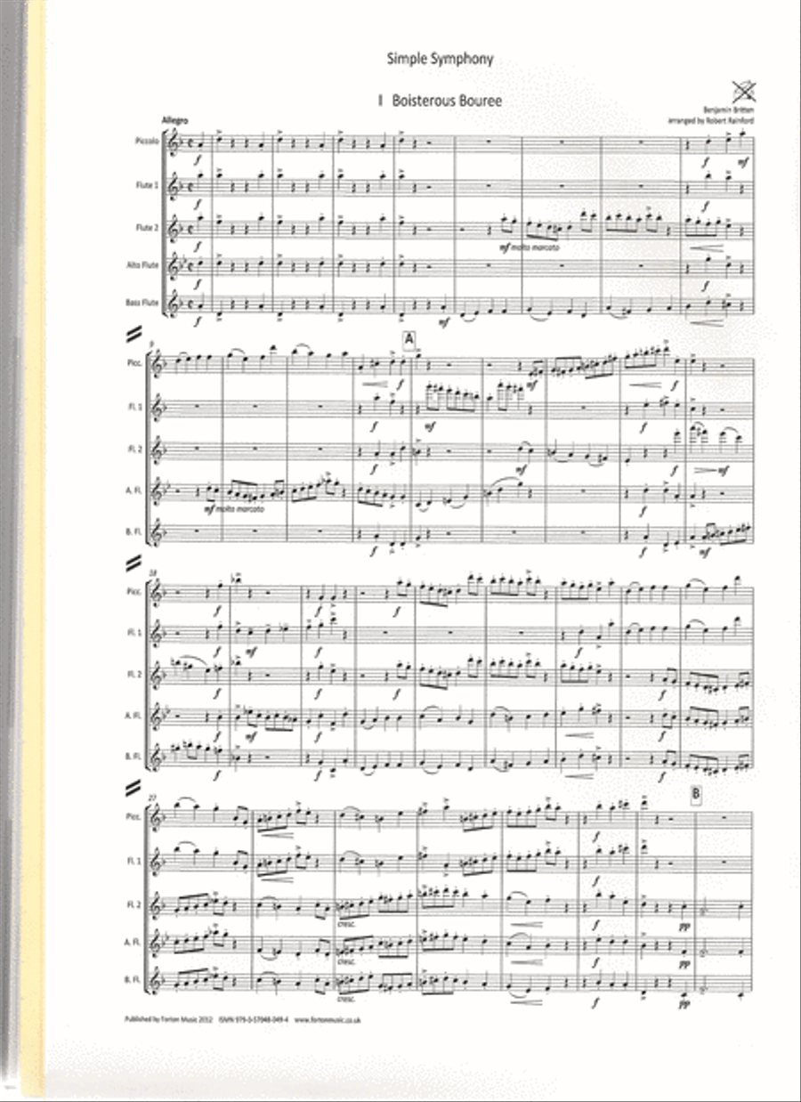 Simple Symphony Flute Quintet scores gallery preview page 2