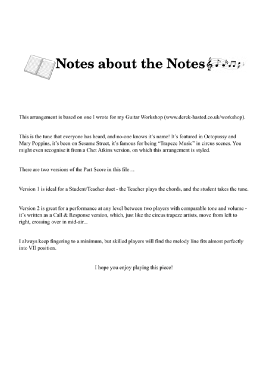Over The Waves (Sobre Las Olas) - guitar duet Acoustic Guitar scores gallery preview page 3