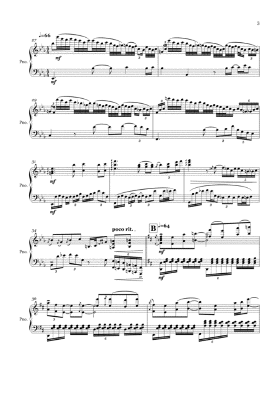 Mountain Song Piano Solo scores gallery preview page 3
