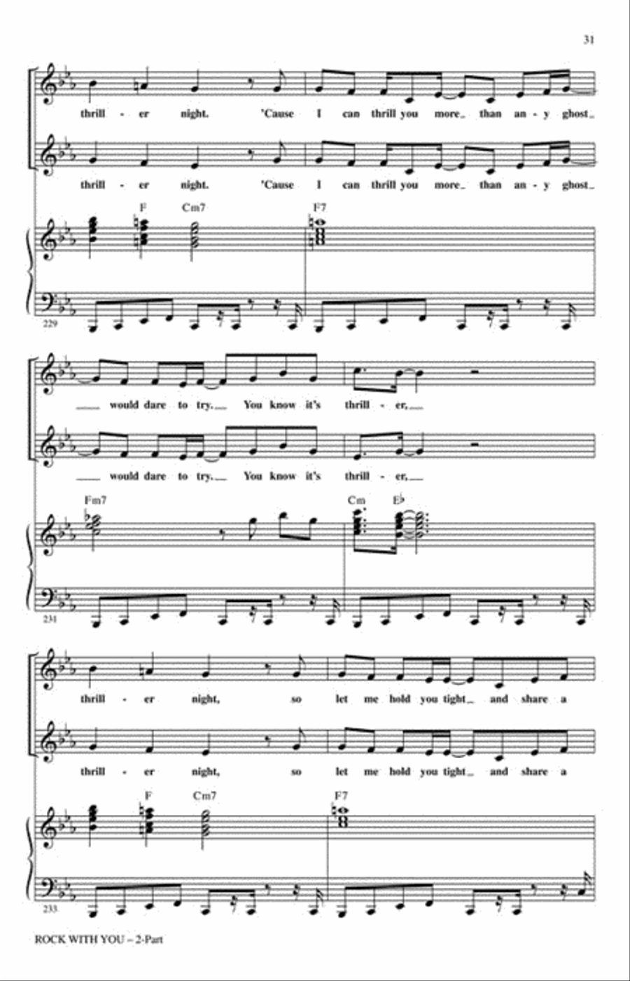 Rock with You – A Tribute to Michael Jackson (Medley) 2-Part scores gallery preview page 5