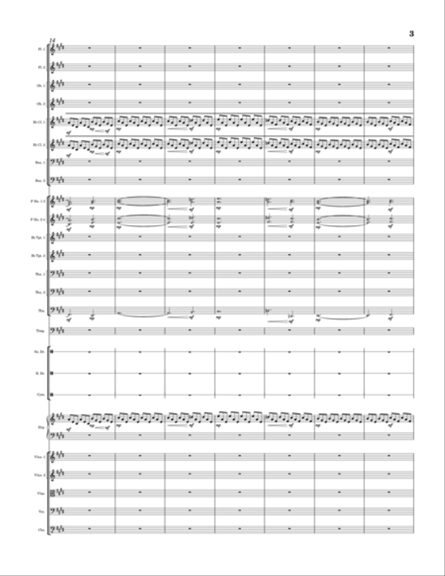 Child's Anthem Child's Anthem Full Orchestra scores gallery preview page 4