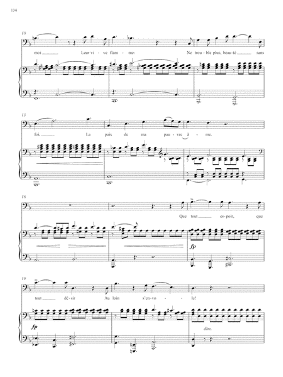 Op. 21, No. 6: Amour bris√© from Songs of Gouvy, V2 Voice Solo scores gallery preview page 3