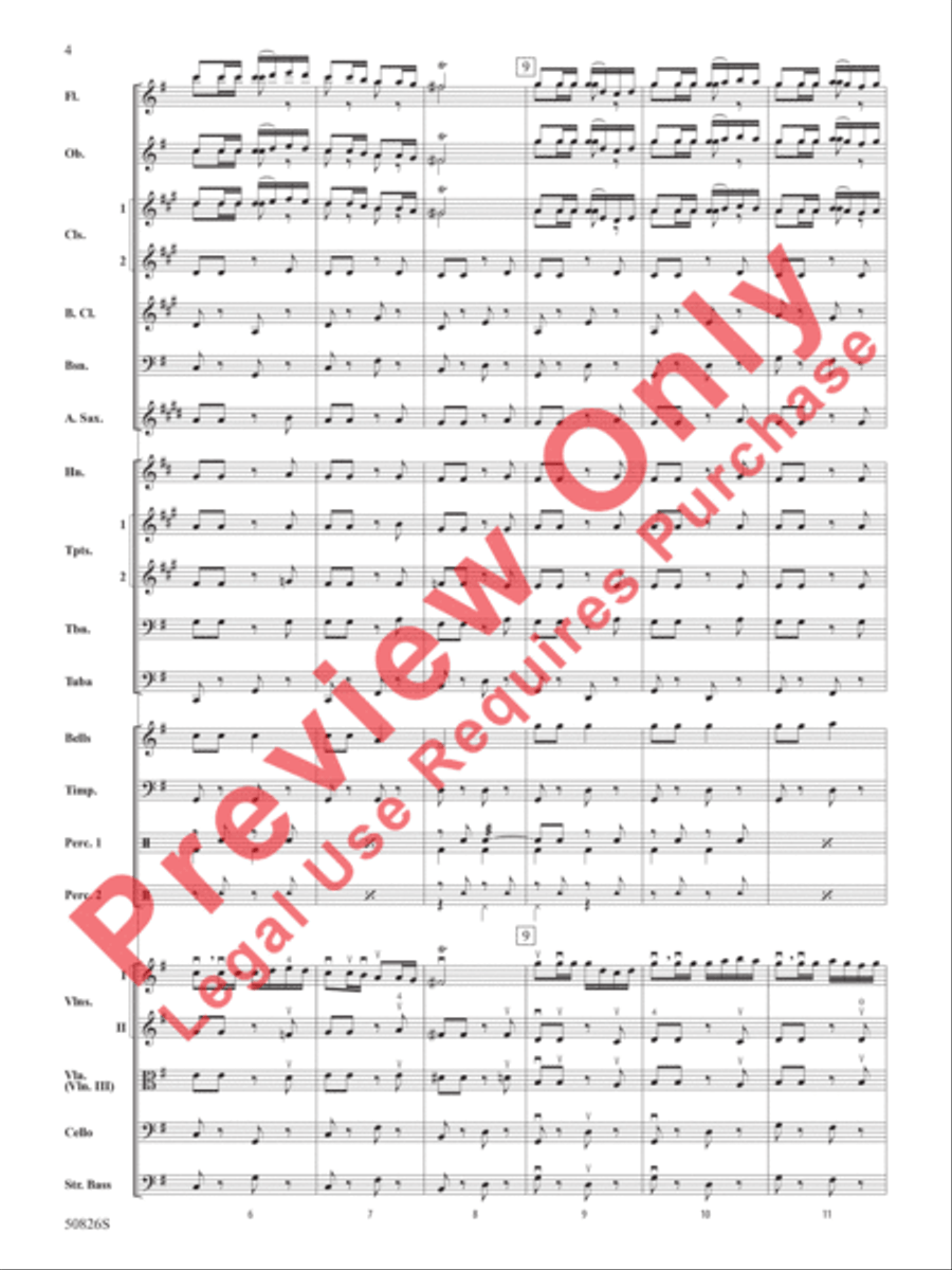 Overture from Carmen Full Orchestra scores gallery preview page 5