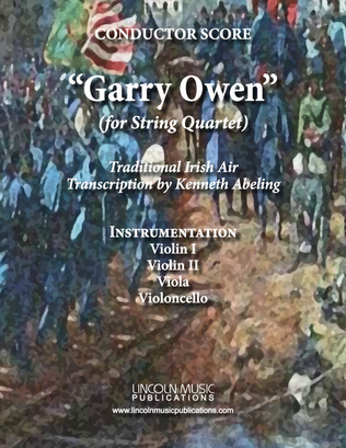 Book cover for March - Garry Owen (for String Quartet)