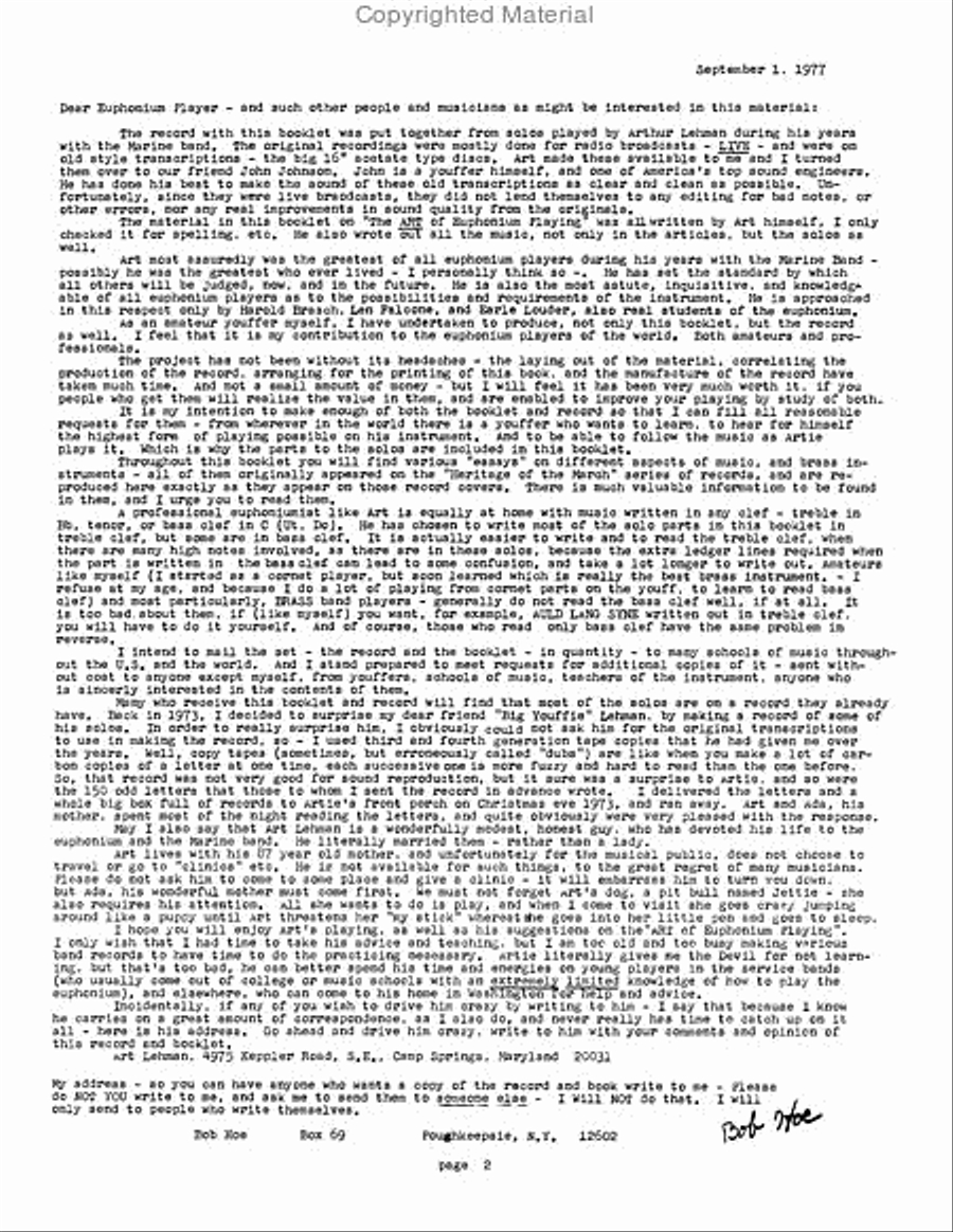 Volume I- The Art of the Euphonium Euphonium scores gallery preview page 3