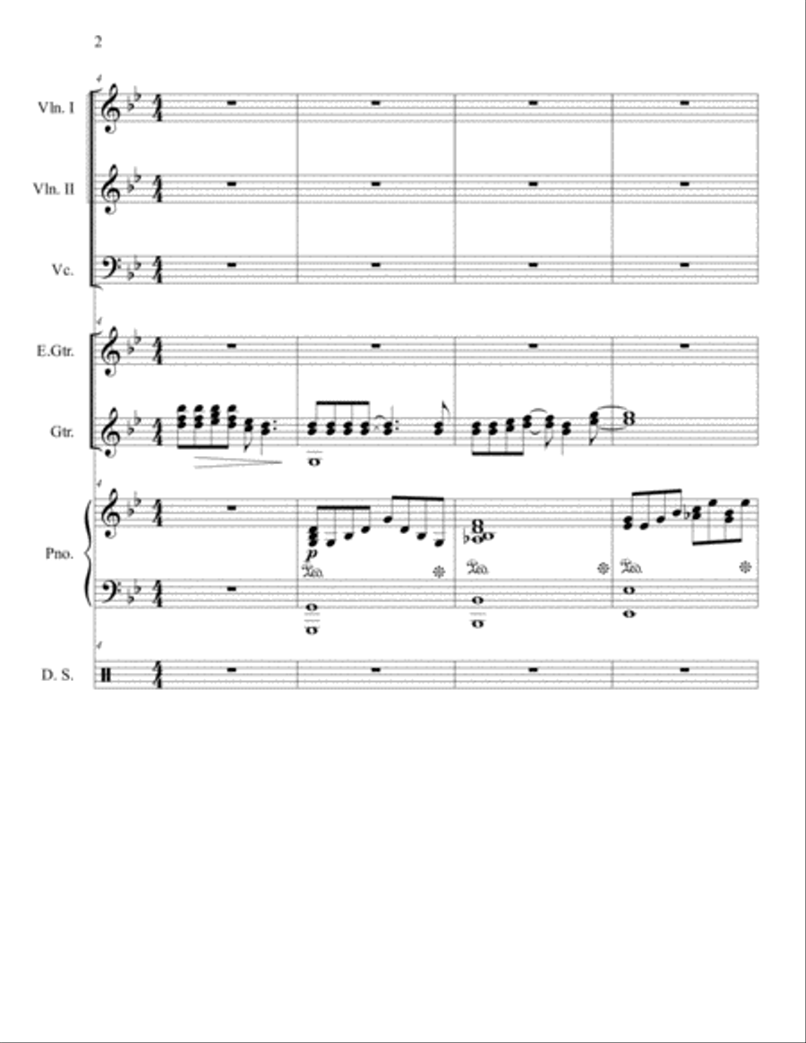Bohemian Rhapsody Piano Trio scores gallery preview page 2