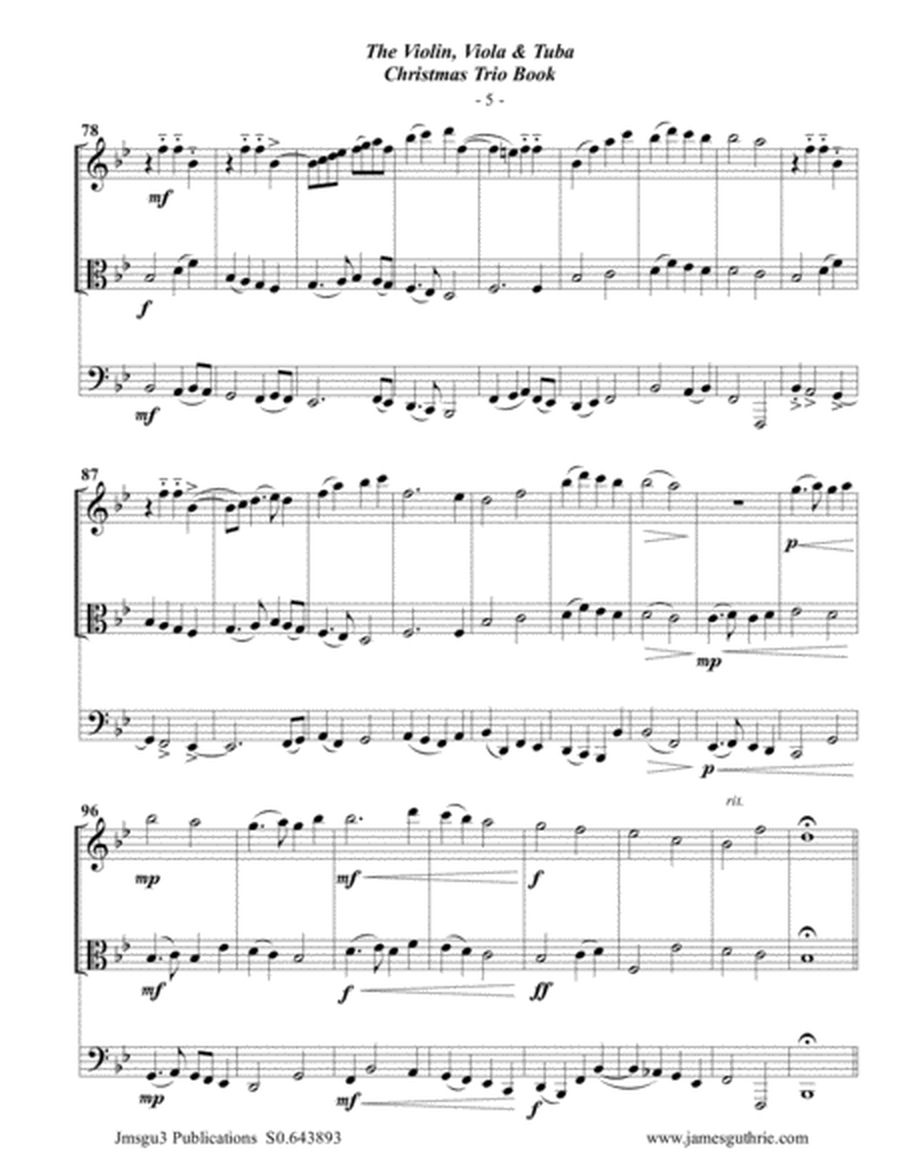 The Violin, Viola & Tuba Christmas Trio Book image number null