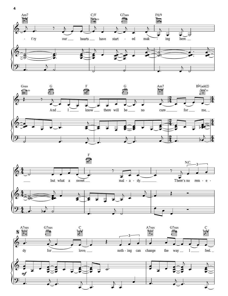 No Remedy For Love No Remedy For Love Piano, Vocal, Guitar scores gallery preview page 4