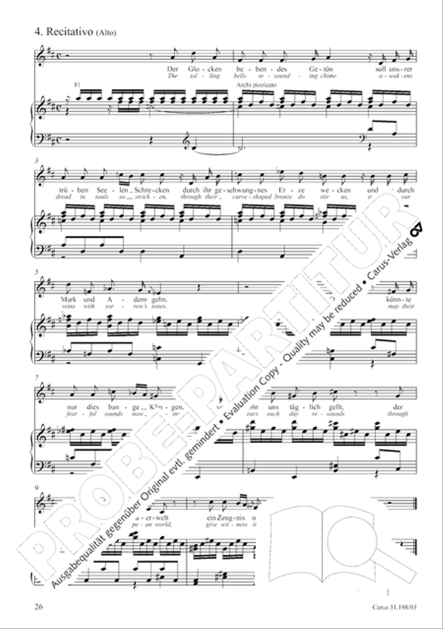 Let, Princess, let but one more ray (Lass, Furstin, lass noch einen Strahl) 4-Part scores gallery preview page 27