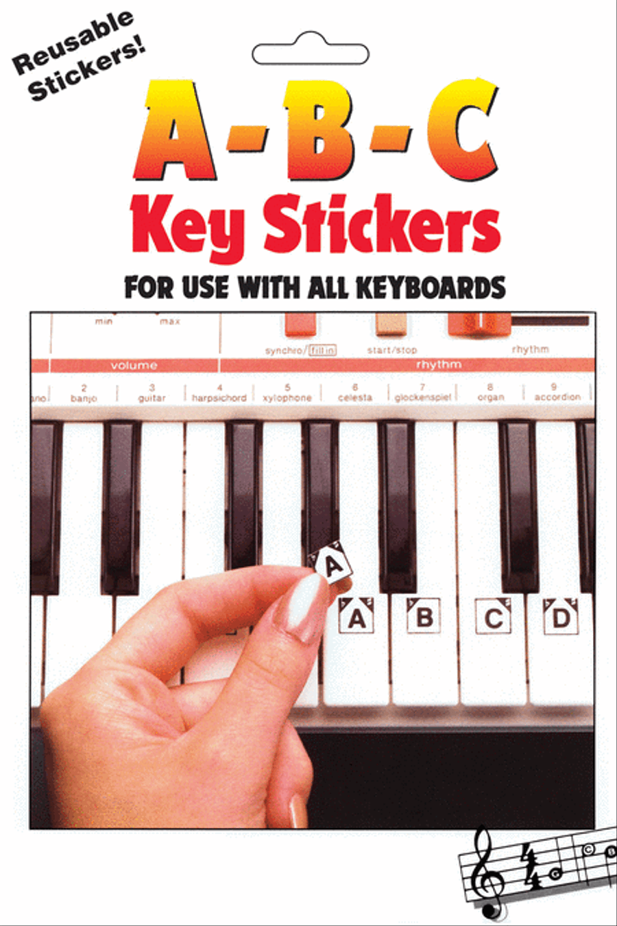 ABC Keyboard Stickers Piano scores gallery preview page 1