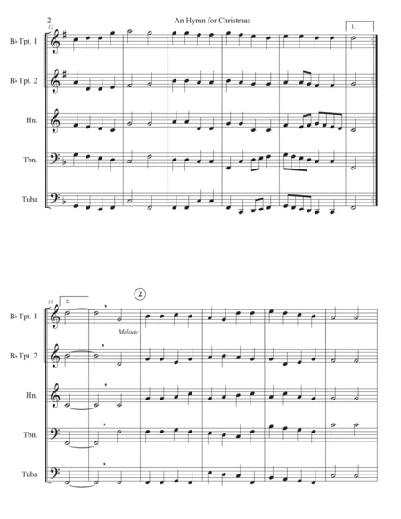 An Hymn for Christmas (for Brass Quintet) image number null