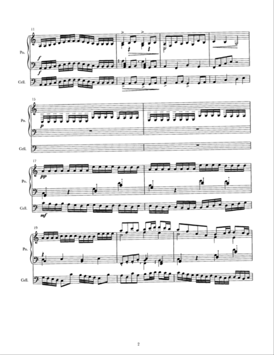 Piano and Cello Duet 1 Small Ensemble scores gallery preview page 2