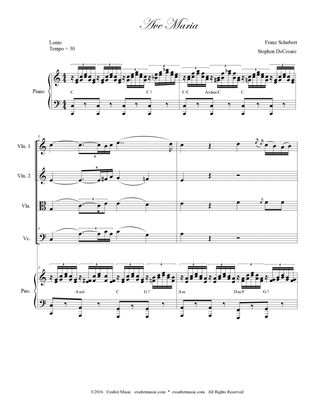 Ave Maria (String Quartet and Piano)