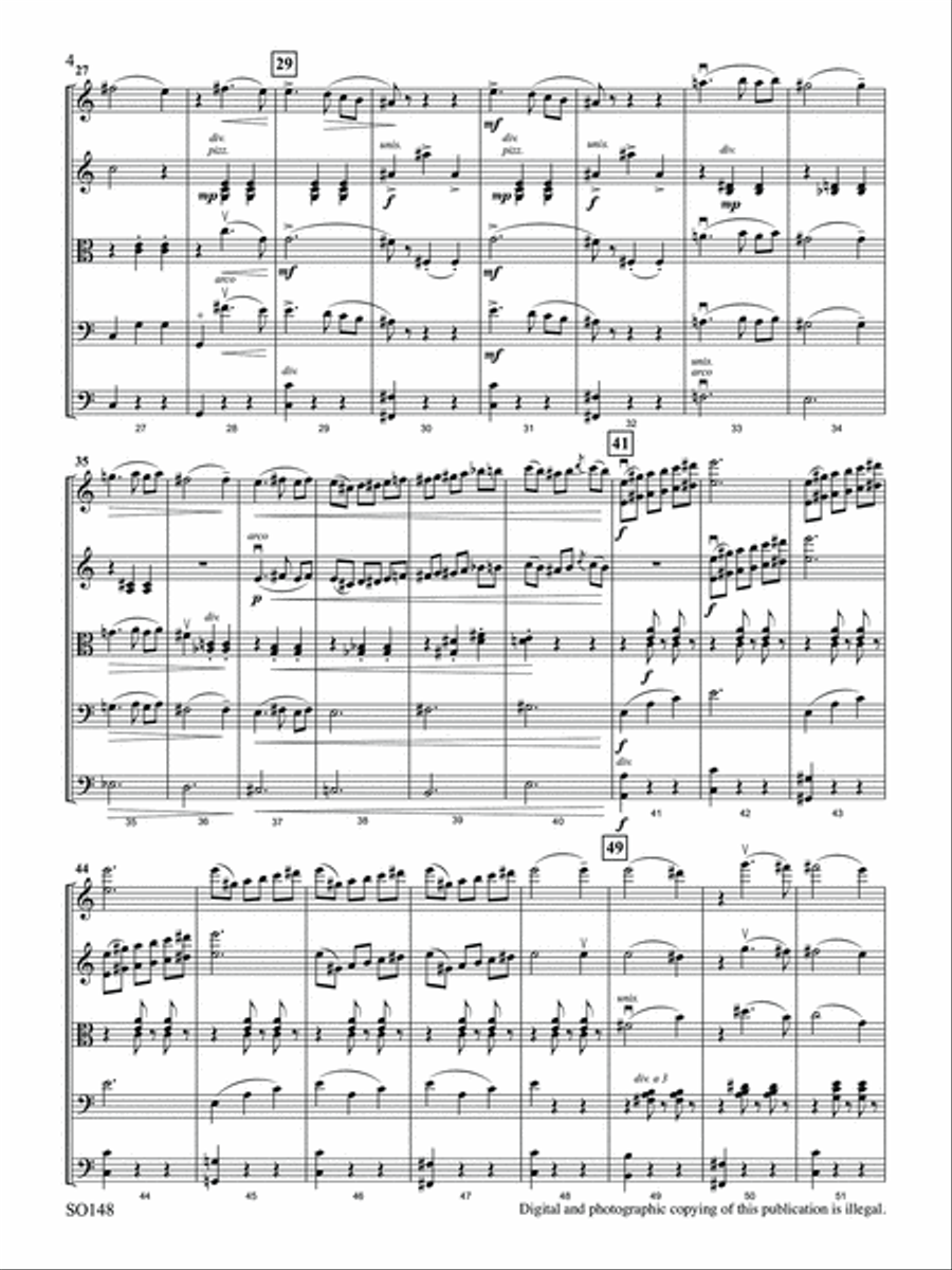 Waltz (from Masquerade Suite) - Full Score String Orchestra scores gallery preview page 4