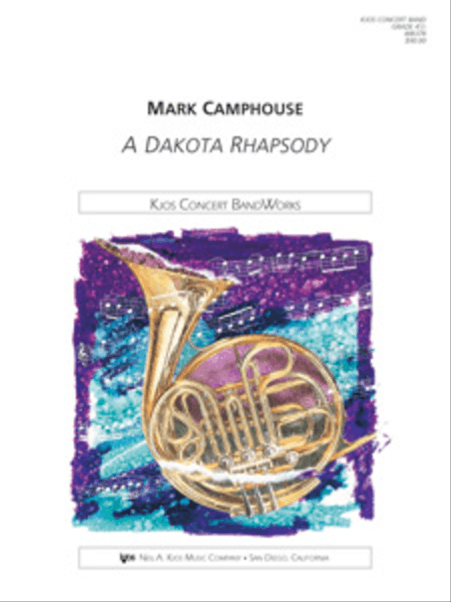 A Dakota Rhapsody Concert Band scores gallery preview page 1
