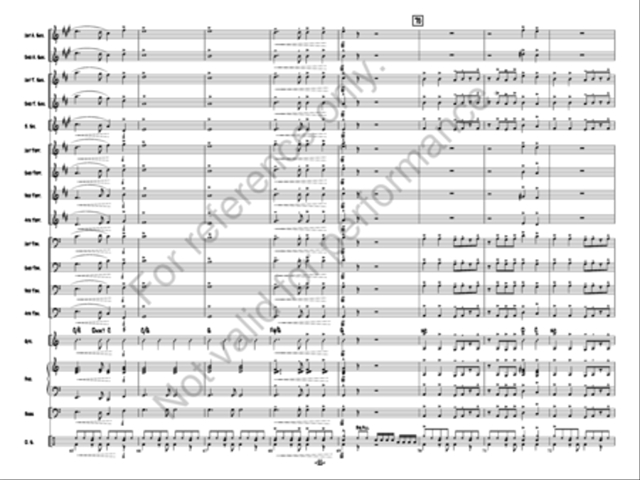 A Rockin' Merry Christmas Jazz Ensemble scores gallery preview page 11