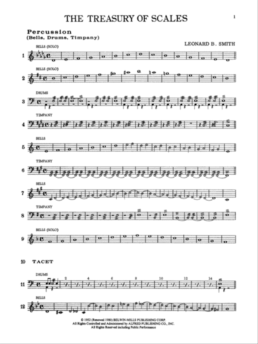 Treasury of Scales for Band and Orchestra Chamber Orchestra scores gallery preview page 2