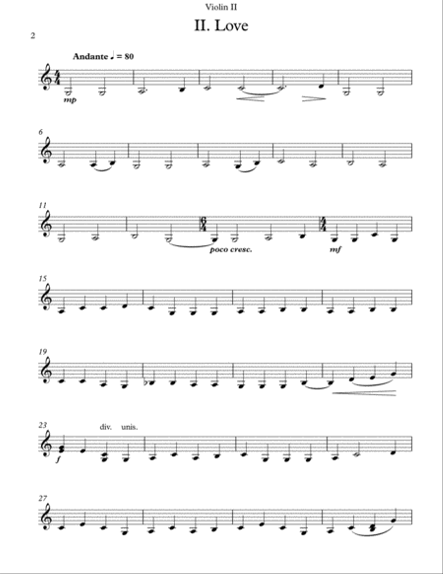 Three Songs of William Blake (Instrumental Parts) 4-Part scores gallery preview page 6