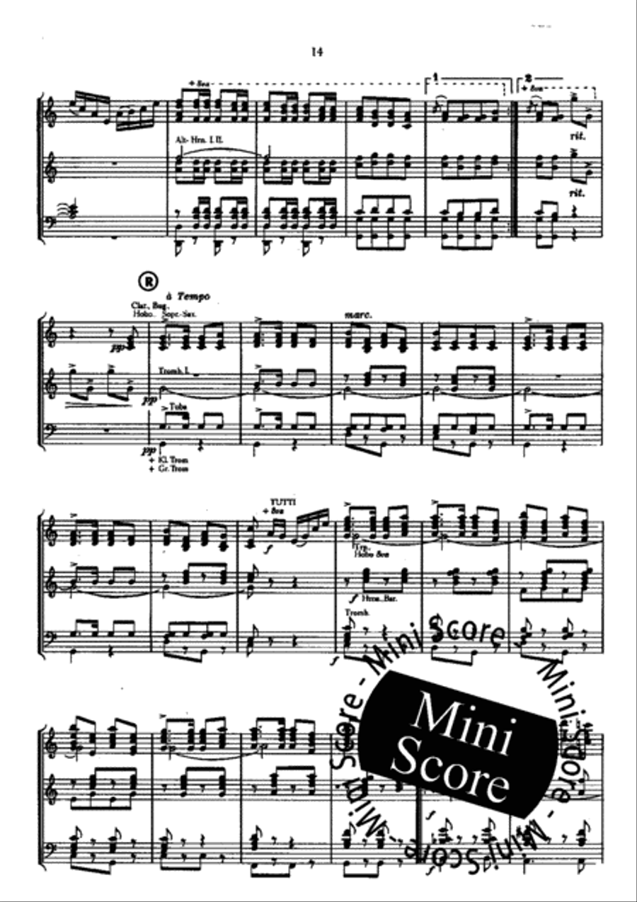 Die Fledermaus Concert Band scores gallery preview page 72