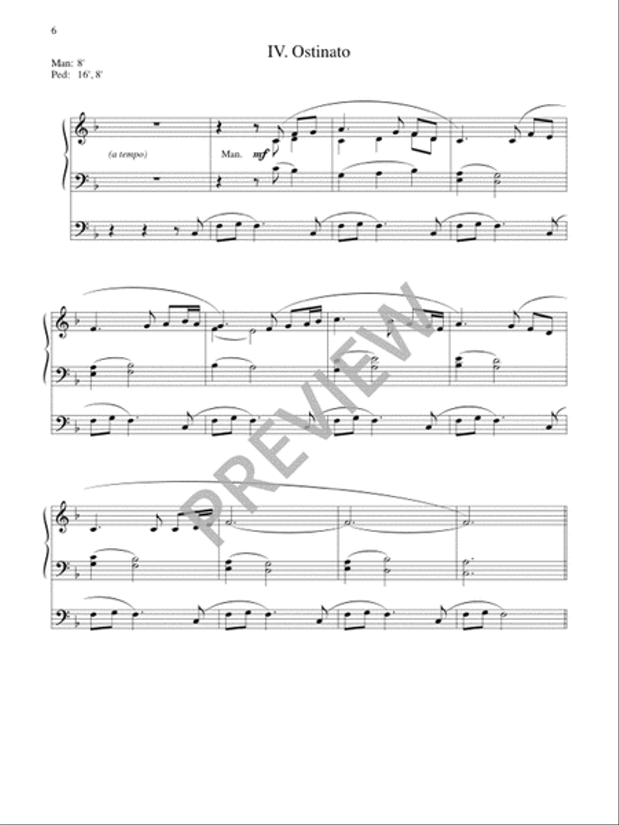 Variations on O WALY WALY for Organ Organ Solo scores gallery preview page 8