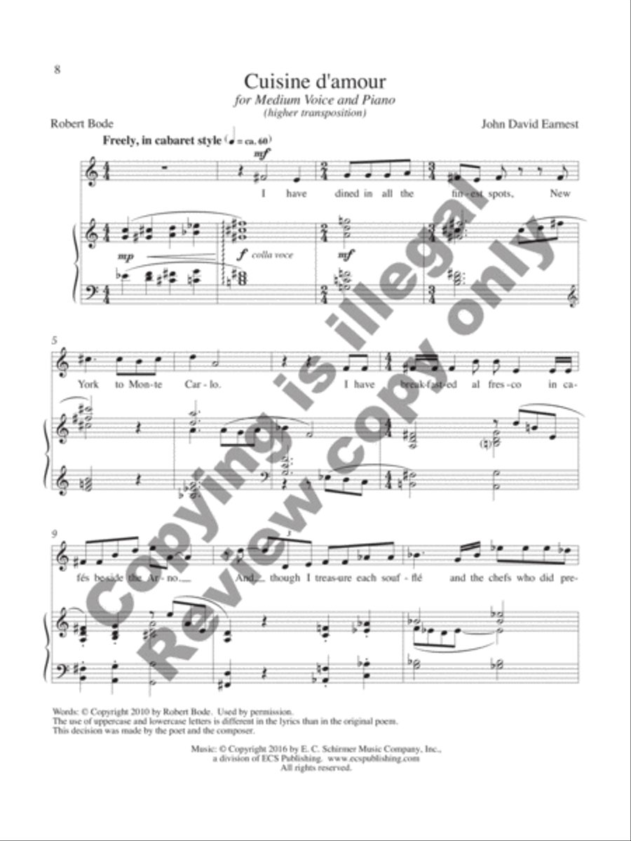 Songs of Sophistication Medium Voice scores gallery preview page 8
