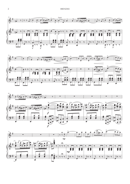 Brindisi from "La Traviata" for Violin and Piano image number null