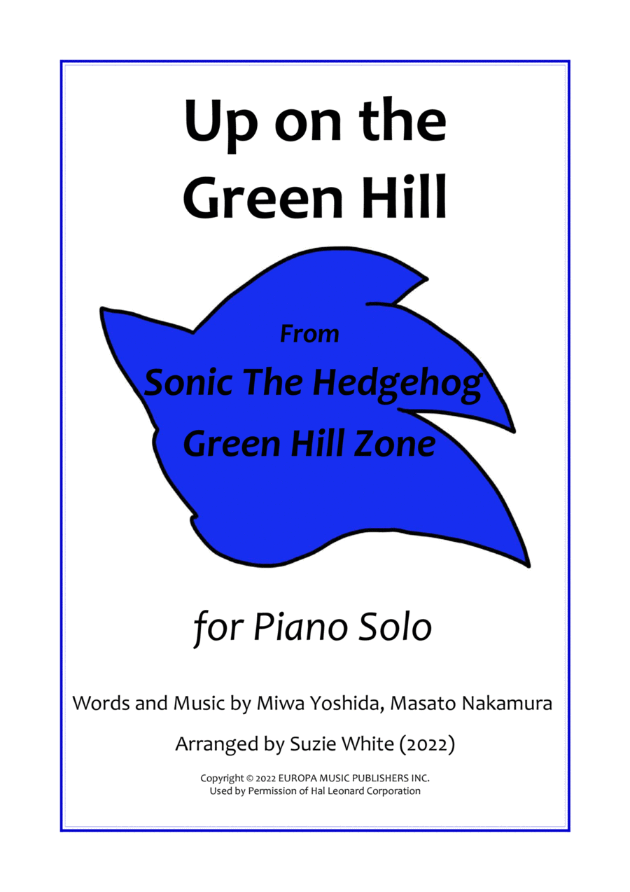 Up On The Green Hill From Sonic The Hedgehog Green Hill Zone Piano Solo scores gallery preview page 1