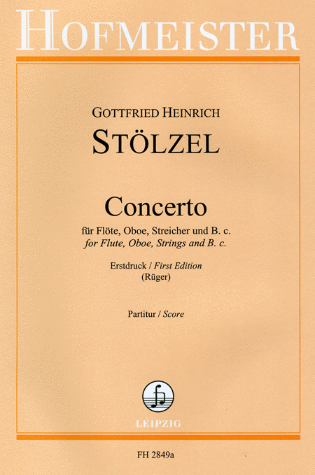 Concerto fur Flote, Oboe, Streicher und B.c. / Partitur