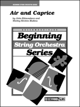 Book cover for Air and Caprice - Score