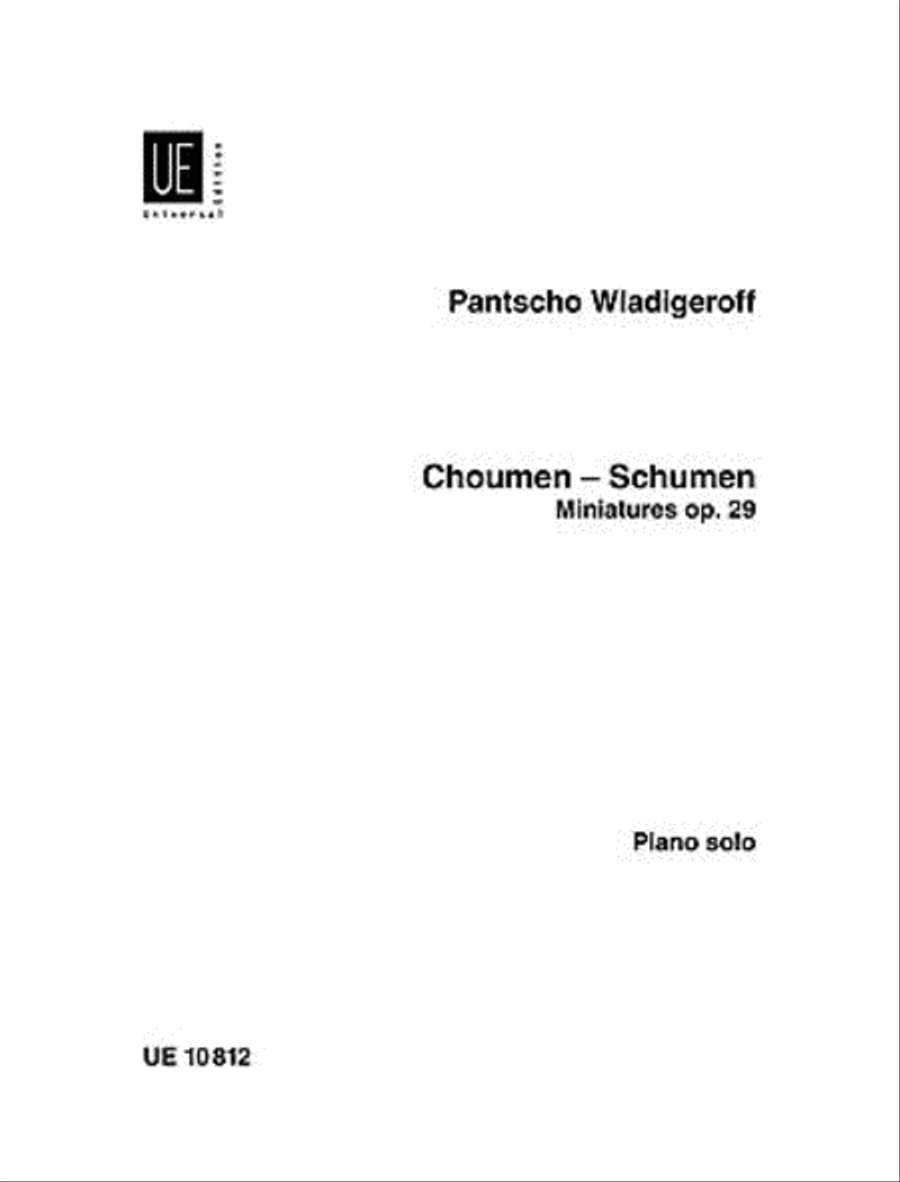 Schumen, Op. 29, Piano Schumen, Op. 29, Piano Piano scores gallery preview page 1